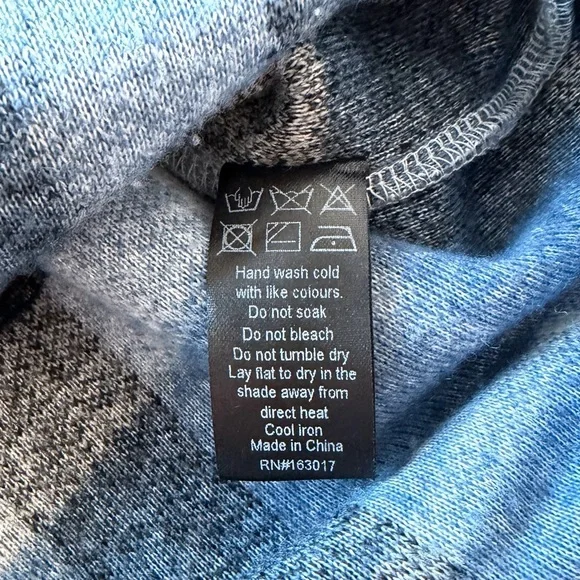 Lioness Blue, Black, and White Striped Surplus Jacket Flannel - Picture 6 of 7